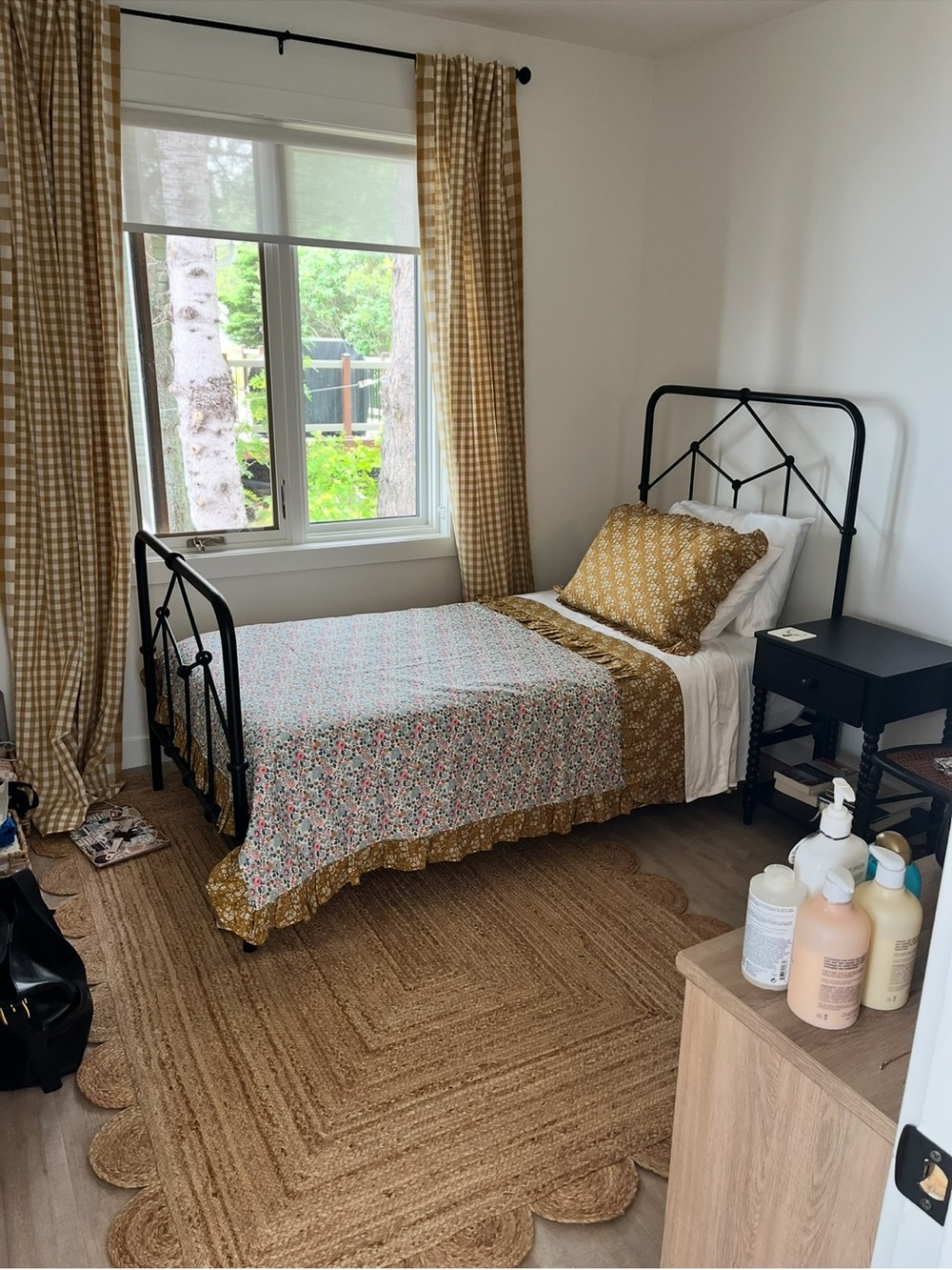 Coco & Wolf custom twin bedding